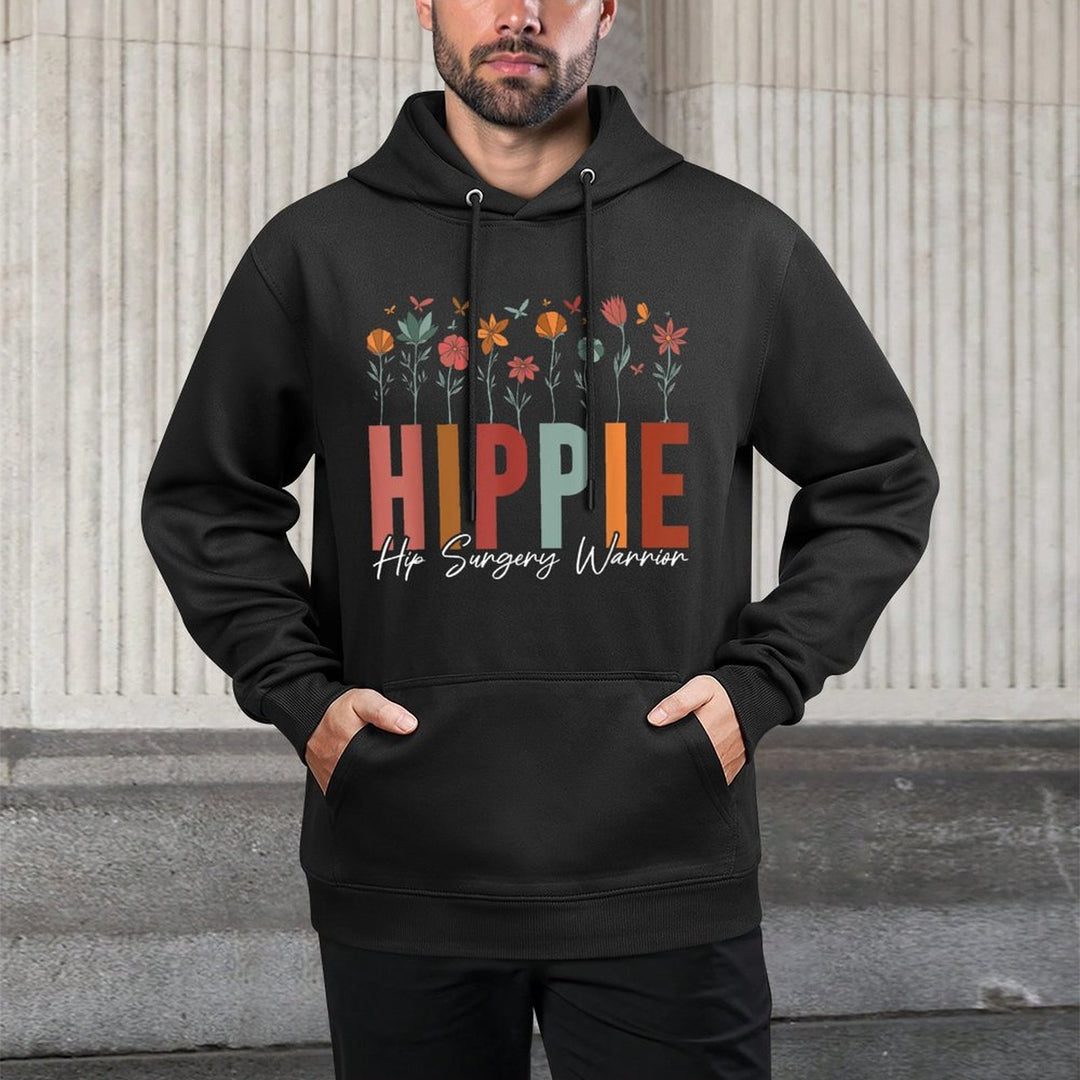Hippie Hip Surgery Warrior Hip Joint Replacement And Adjustable Hood Hoodie