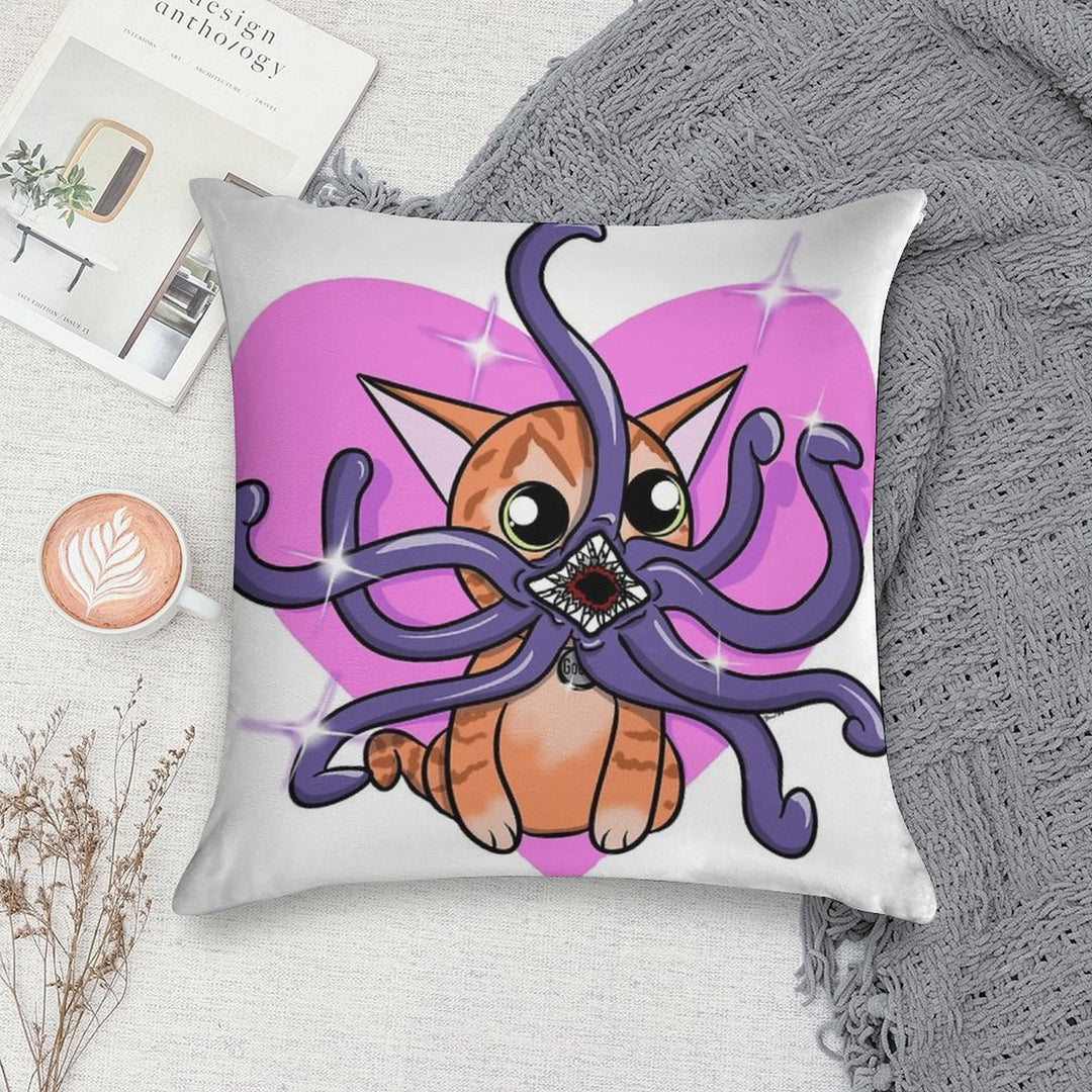 Love Goose The Cat Soft Fade-Resistant Throw Pillow