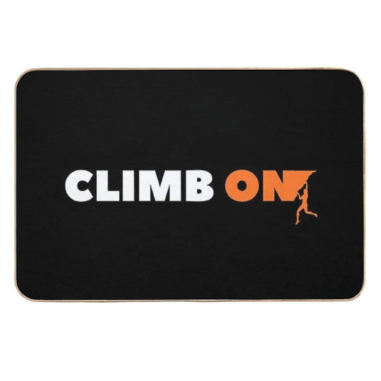 Climb On. Rock Climbing  High-Traffic Bath Mat
