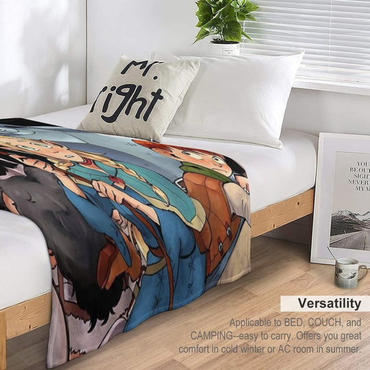 Delicious in Dungeon - All in One Machine-washable Throw Blanket