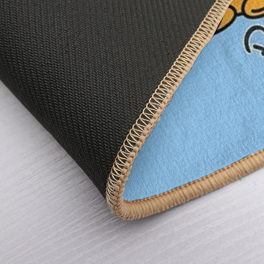 Pingu; Light Blue  Slip-Resistant Bath Mat