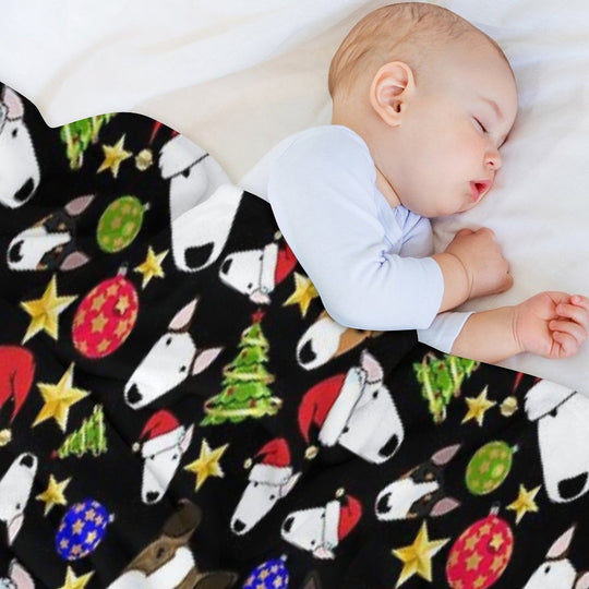 Christmas Bull Terriers All-season Throw Blanket