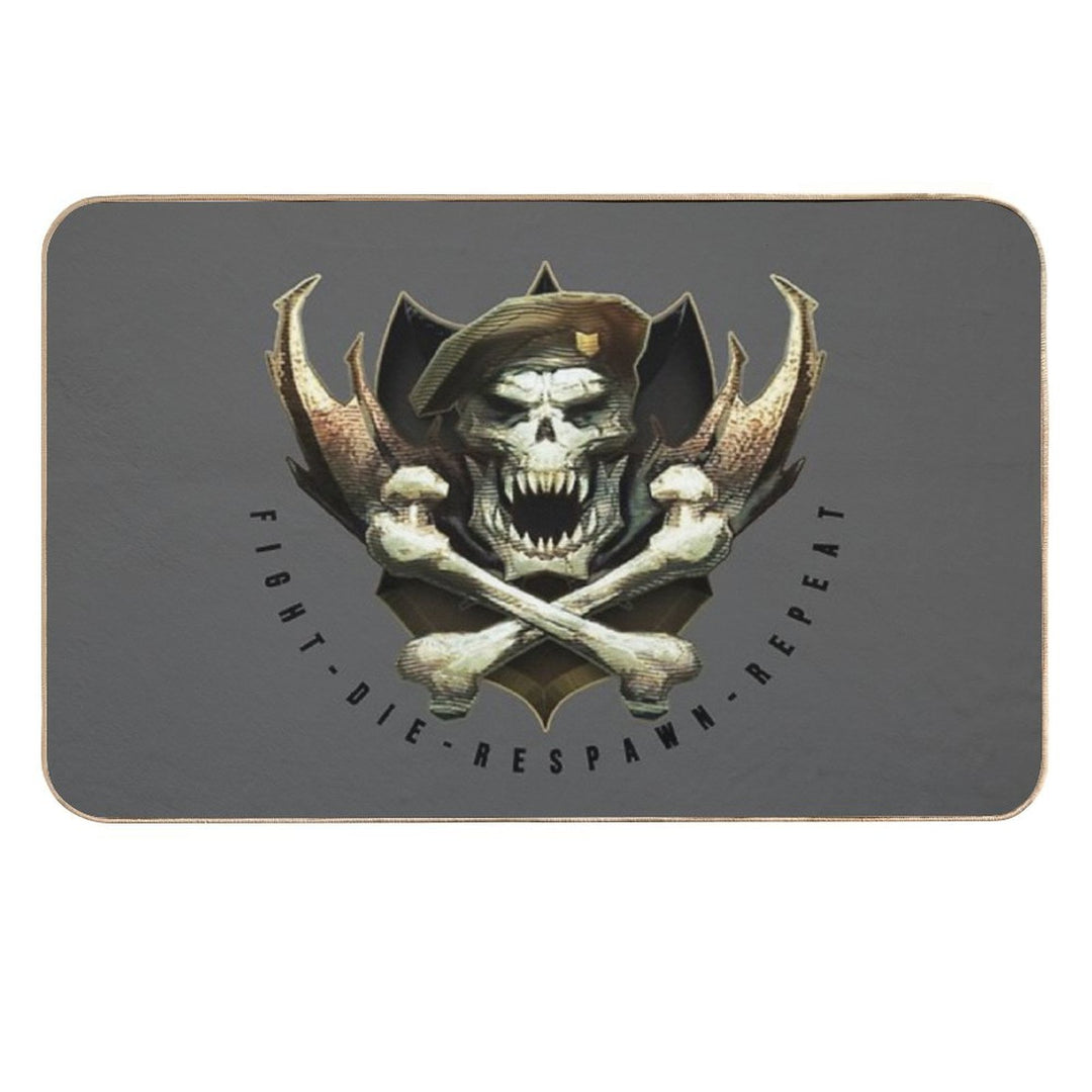 Black Ops Fight Die Respawn Repeat  Anti-Trip Bath Mat
