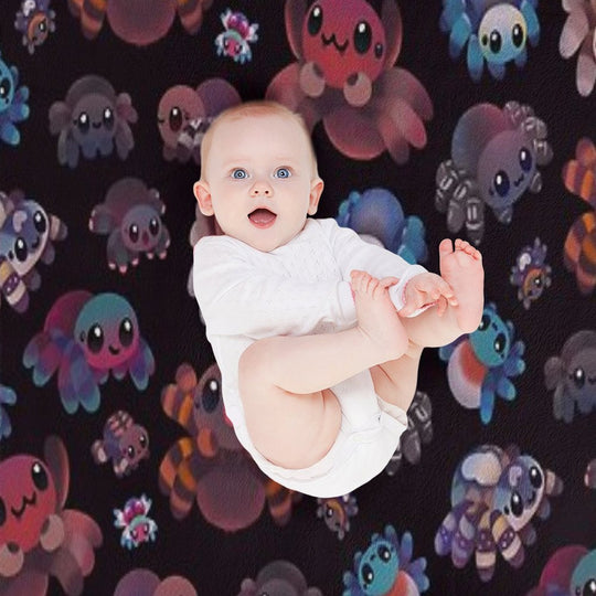 Tarantulas - Dark Sustainable Throw Blanket