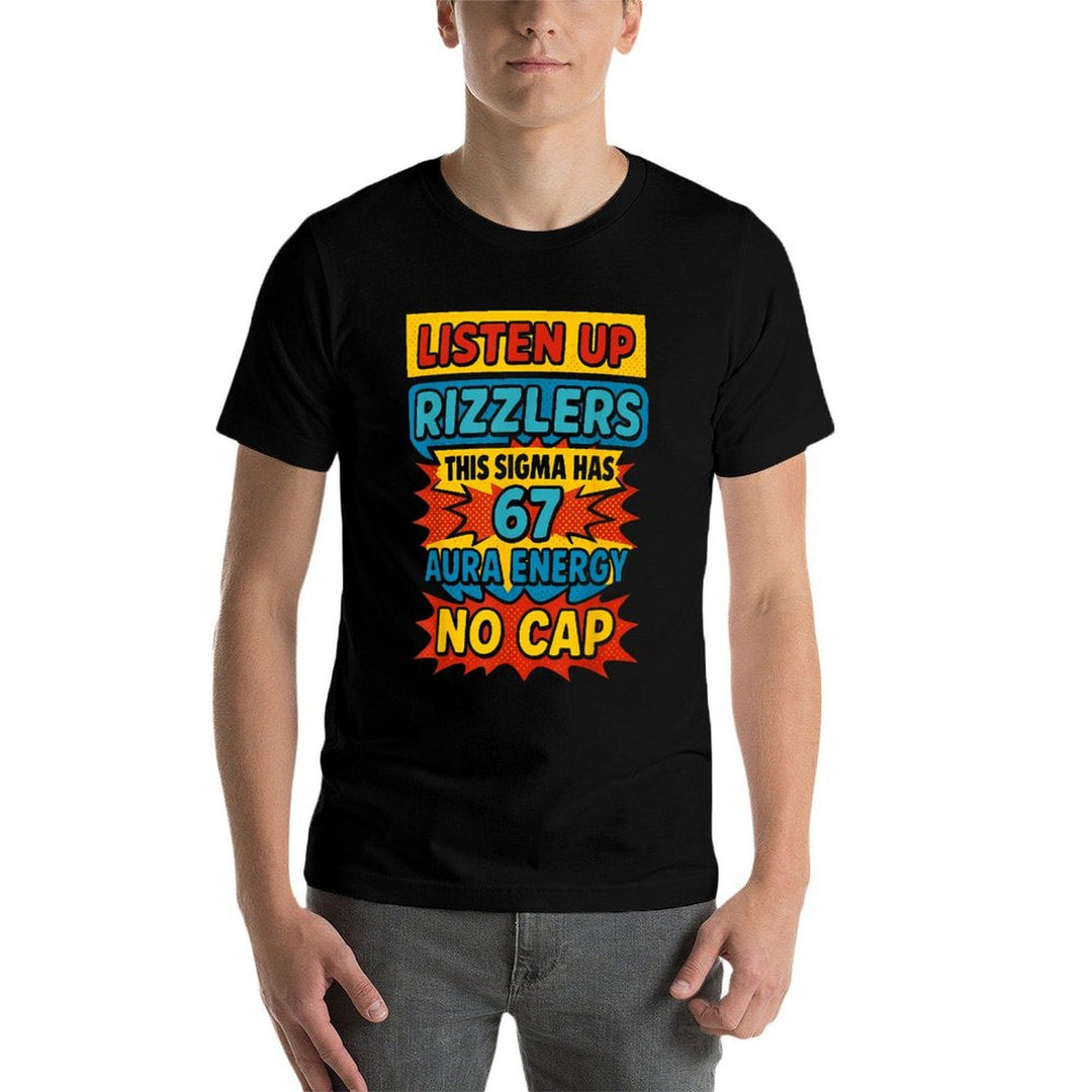 67 Six Seven 6 7 Meme Design Funny 6 7 Sigma Rizzlers Meme  High-quality Stitching T-Shirt