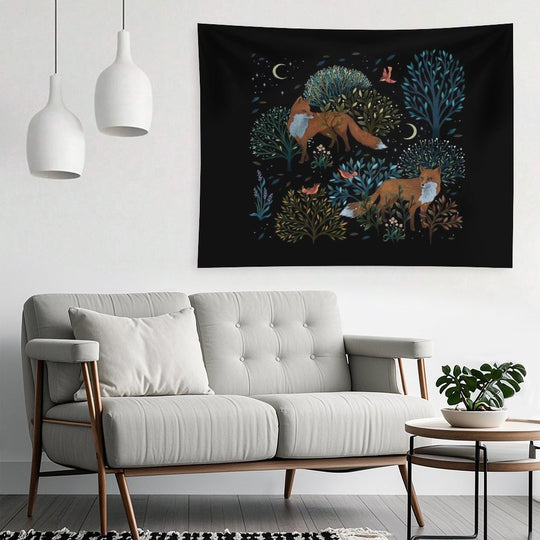 Forest Fox Tapestry