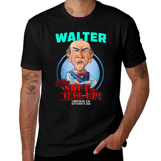 Walter Lincoln, CA  Ribbed Collar T-Shirt