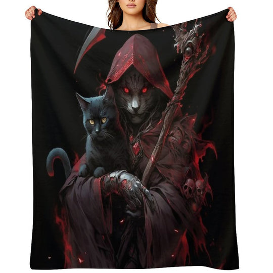 Grim Reaper Gift-ready Throw Blanket