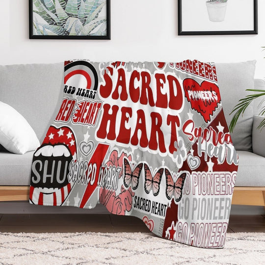 Sacred Heart Collage Comfort Throw Blanket