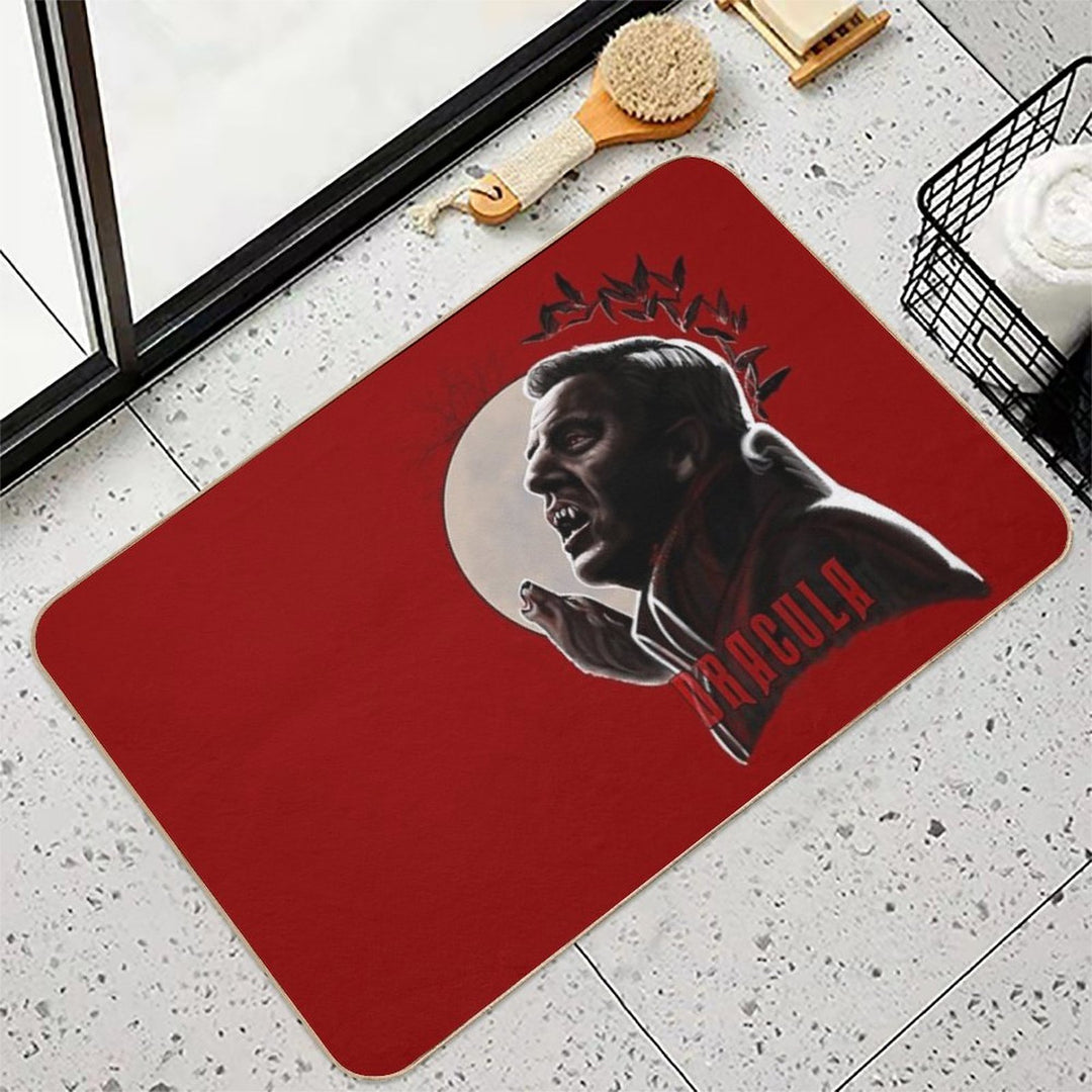 Claes Bang Dracula Wolf Howling Painting  Absorbent Bath Mat