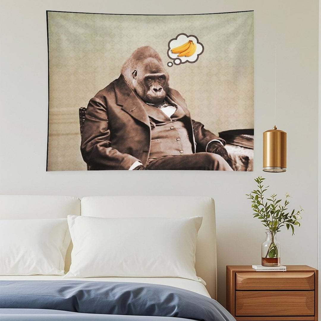 Gorilla My Dreams Tapestry