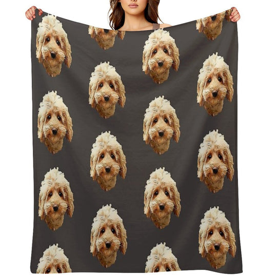 Cavapoo Cockapoo Doodle Cuteness Gift-ready Throw Blanket