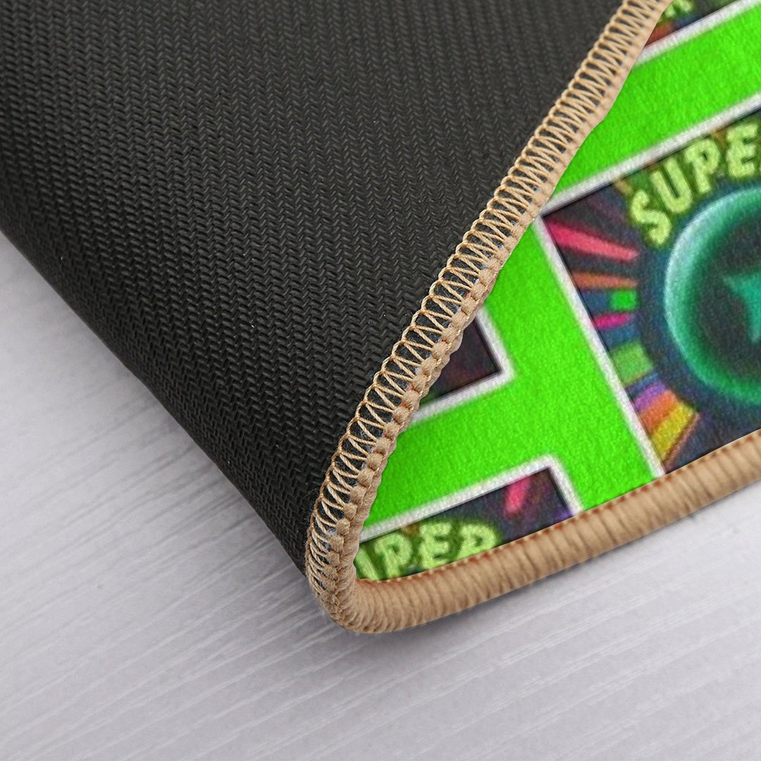Super Star Neon Design  Slip-Resistant Bath Mat