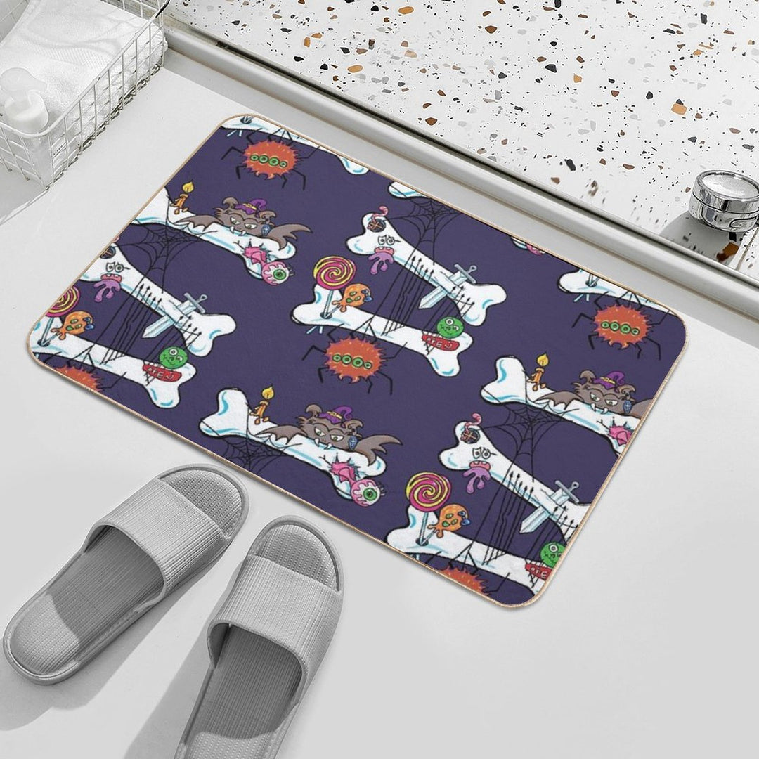 Scary & Funny Halloween 2025  Slip-Resistant Bath Mat