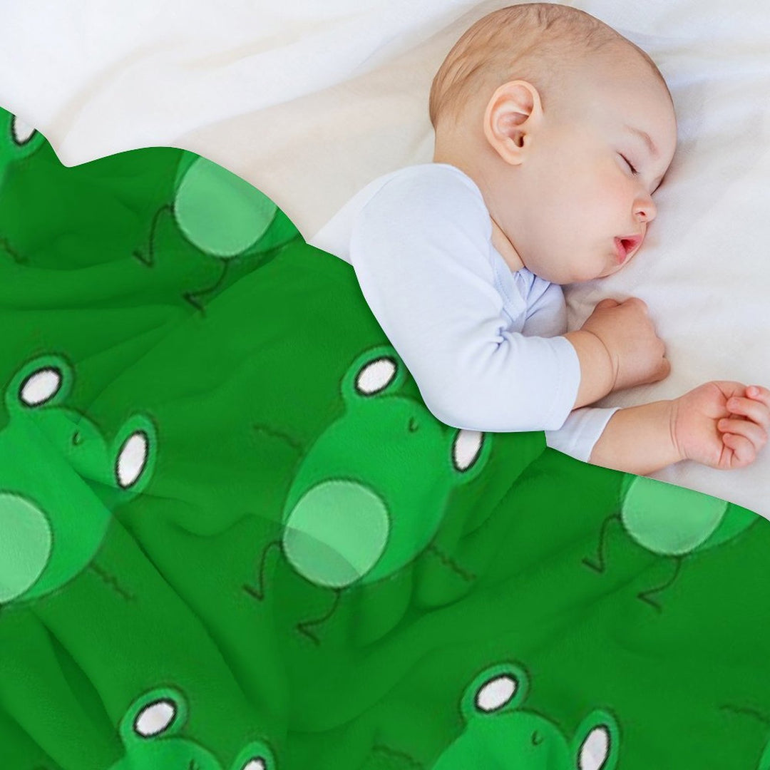 Frog Dancing Shrink-resistant Throw Blanket