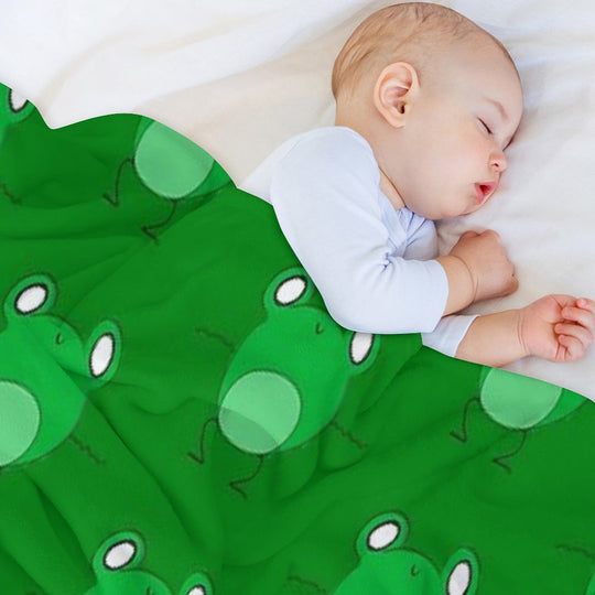 Frog Dancing Shrink-resistant Throw Blanket