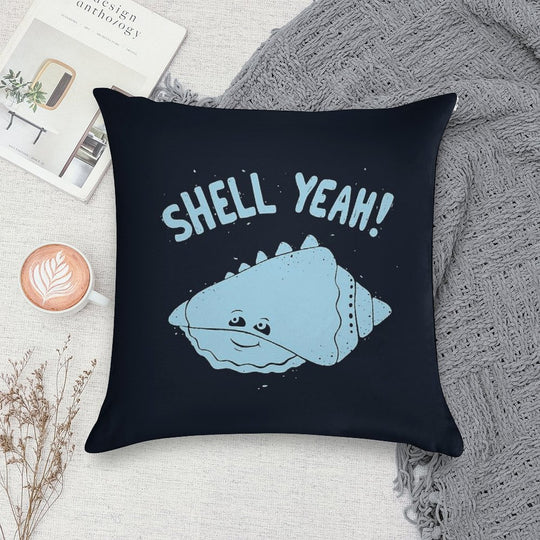 (S)HELL YEAH! Soft Home Decor Throw Pillow