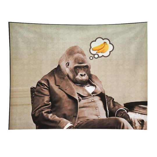 Gorilla My Dreams Tapestry