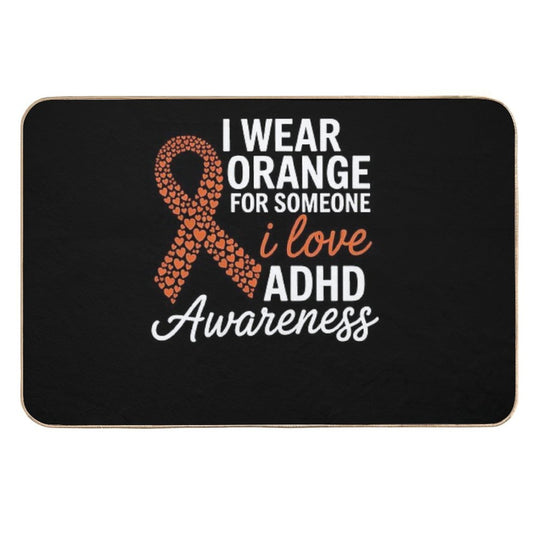 ADHD Awareness Month ADHD Embrace Neurodiversity  Eco-Friendly Bath Mat