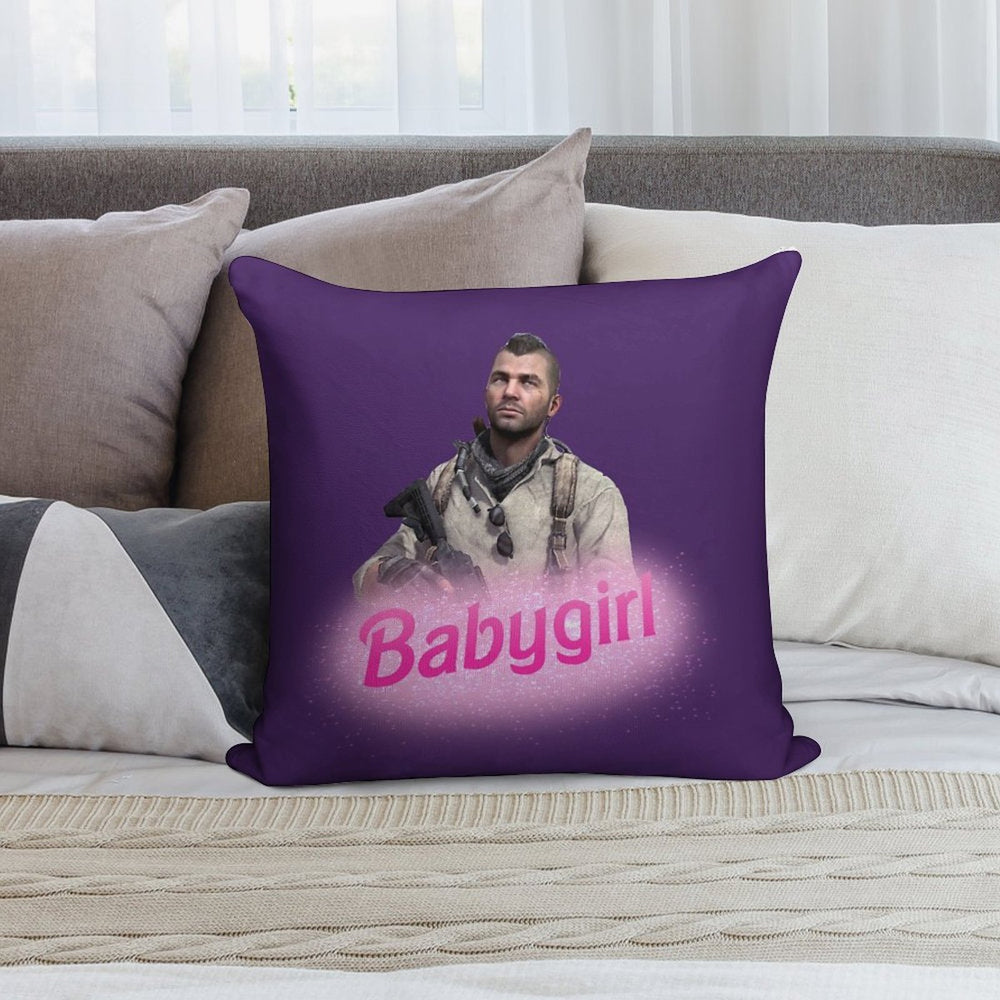 John Soap Mactavish Babygirl Soft Shrink-Resistant Throw Pillow