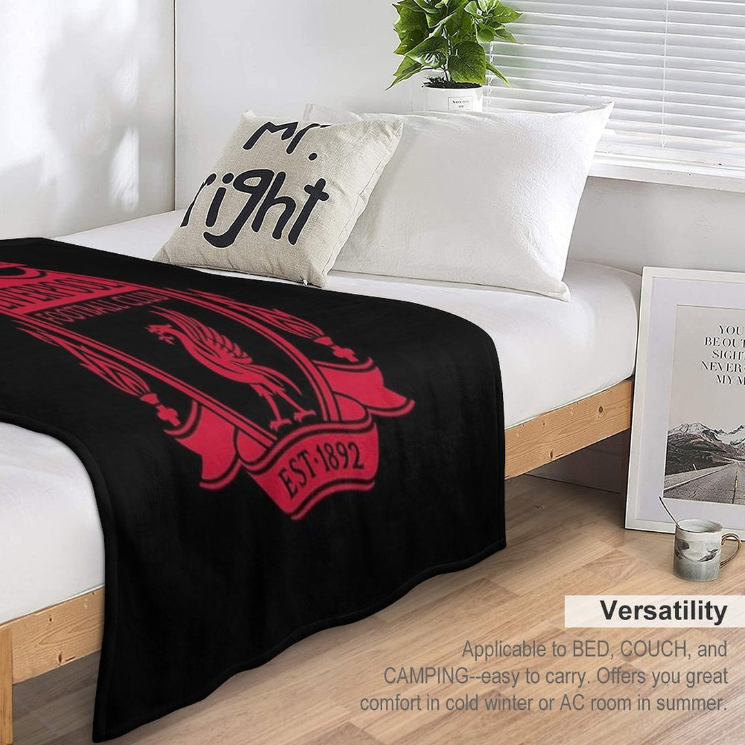 Classic Red Liverpool Emblem Durable Throw Blanket