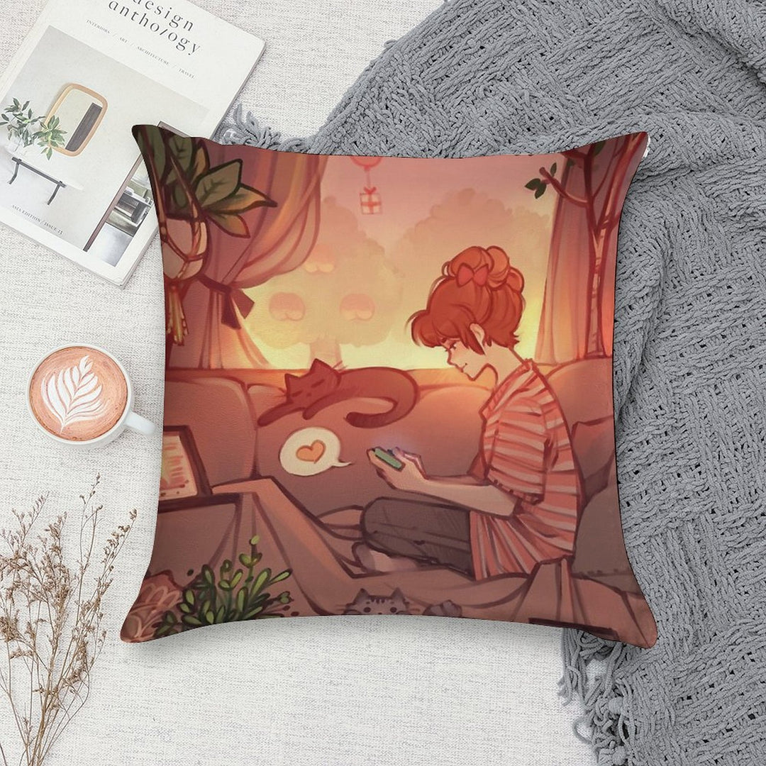 Start With Love Soft Fade-Resistant Throw Pillow