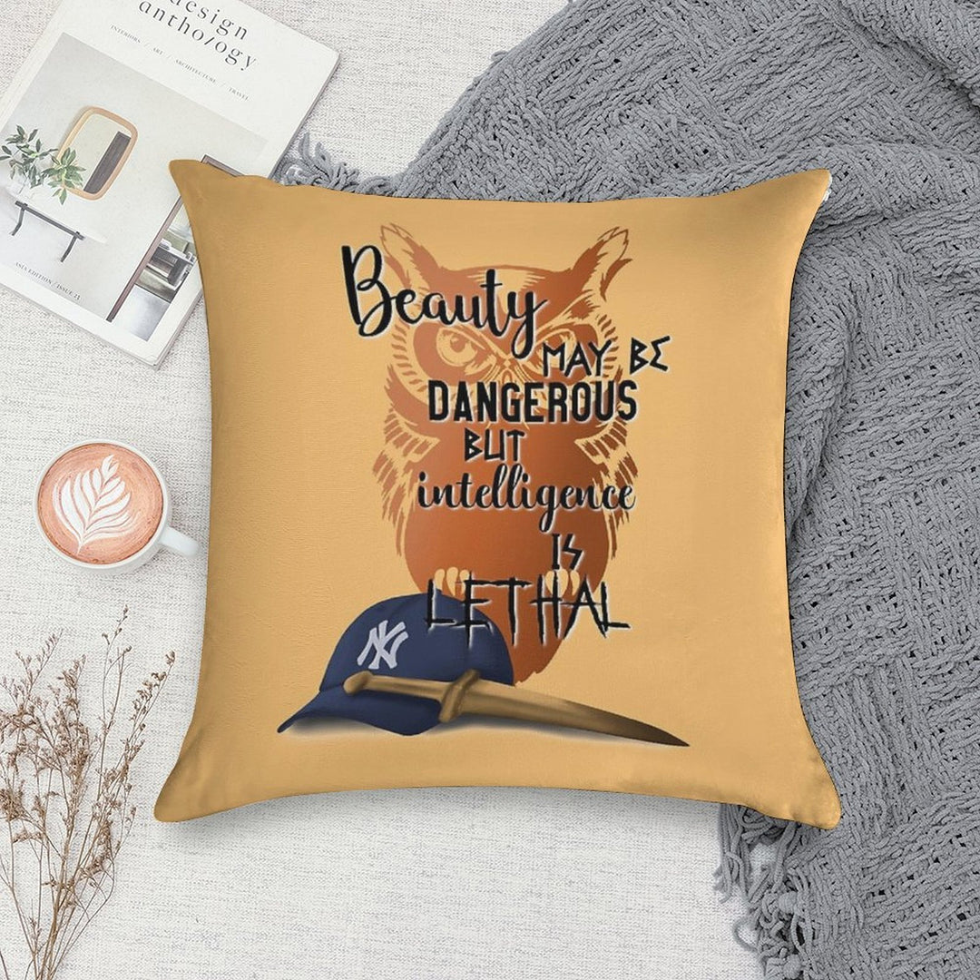Intelligence Is Lethal - Percy Jackson Quotes Soft Home Decor Throw Pillow