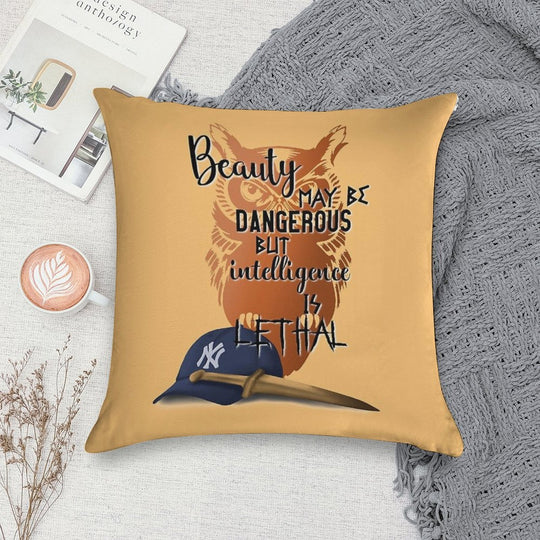 Intelligence Is Lethal - Percy Jackson Quotes Soft Home Decor Throw Pillow