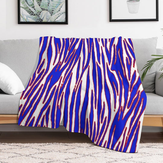 Zuba Print Pattern Eco-conscious Throw Blanket