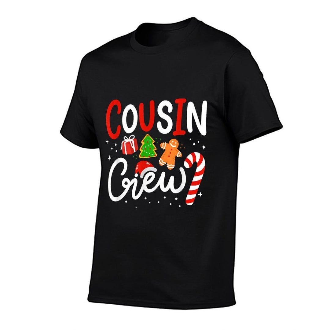 Cousin Crew Family Christmas Pajamas  Fade-proof Color T-Shirt