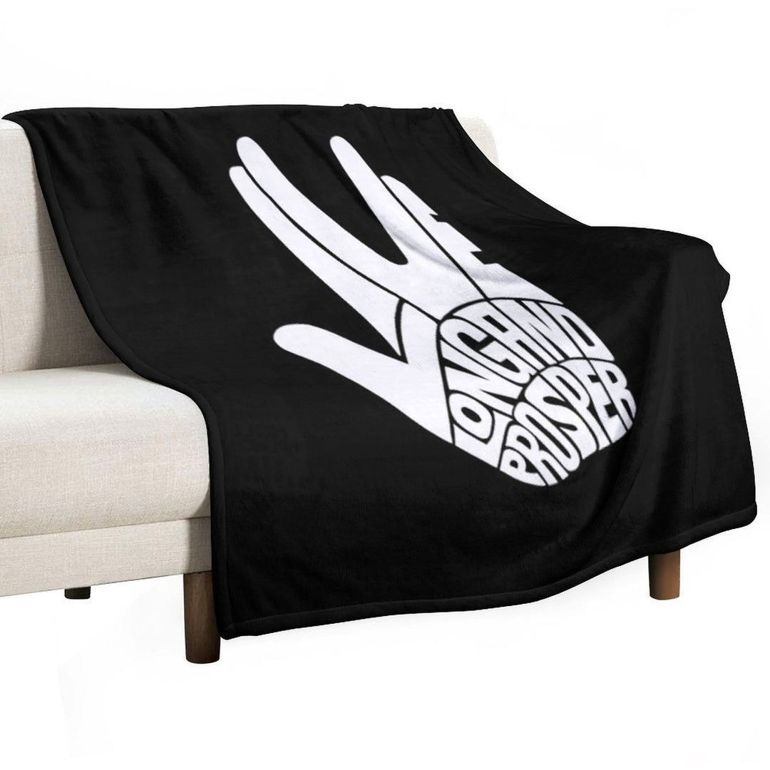 Star Trek Live Long And Prosper White Multi-functional Throw Blanket