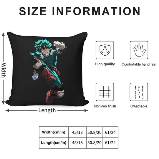 Izuku Midoriya - One For All Soft Warmth Comfort Throw Pillow