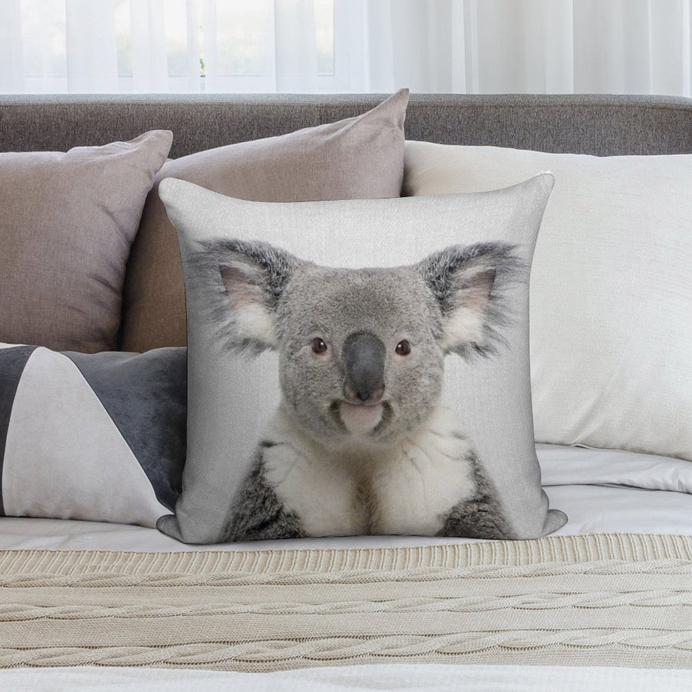 Koala - Colorful Soft Durable Construction Throw Pillow