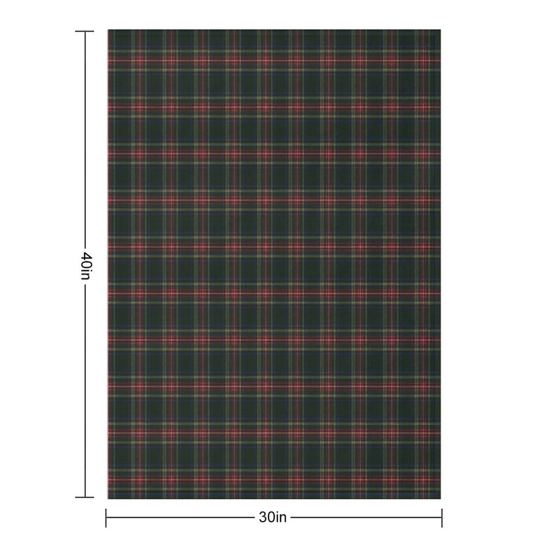 Stewart Black Tartan Shrink-resistant Throw Blanket