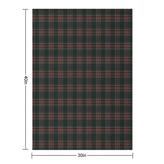 Stewart Black Tartan Shrink-resistant Throw Blanket