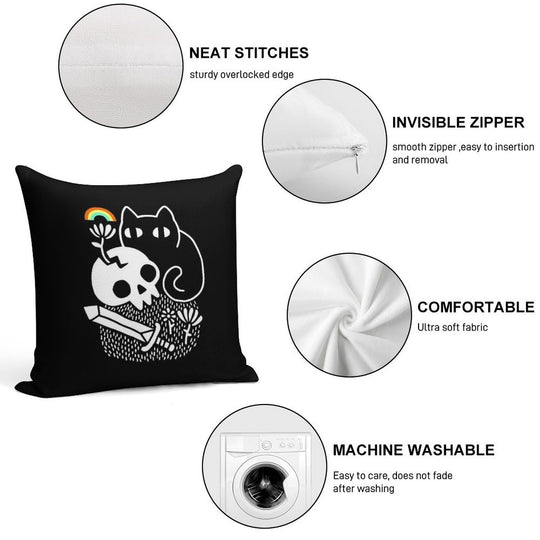 Cat & Stuff Soft High-Density Material Throw Pillow