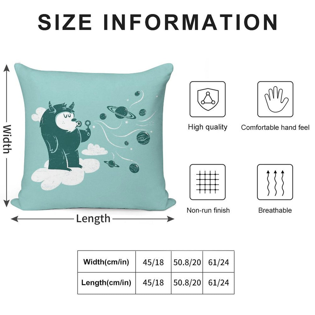 Universal Fun Soft High-Density Material Throw Pillow