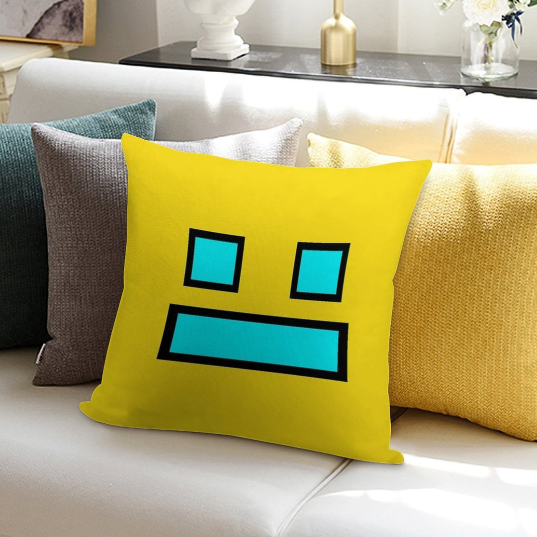 Funny Gaming Soft Short Plush Fabric Throw Pillow