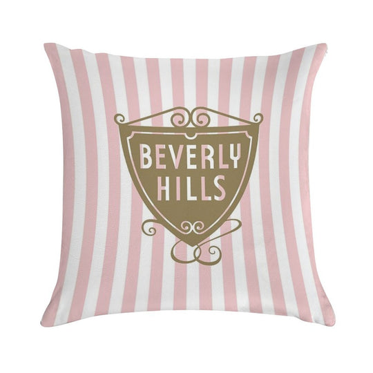 Beverly Hills Shield Soft Durable Construction Throw Pillow