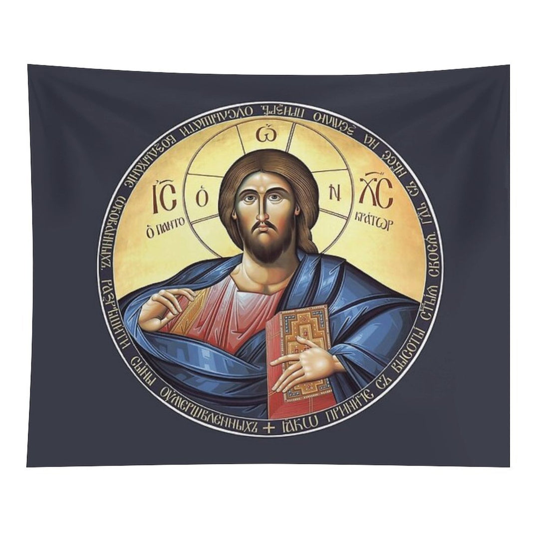 Christ Pantocrator Orthodox Icon Tapestry