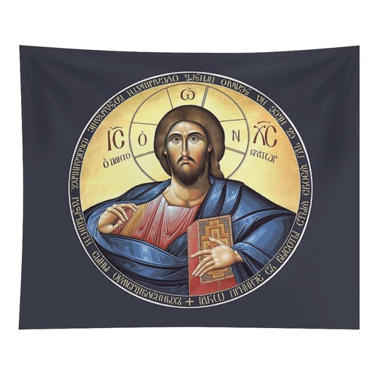 Christ Pantocrator Orthodox Icon Tapestry