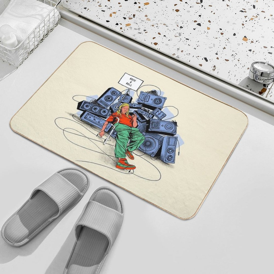 Rock&roll Durable Bath Mat