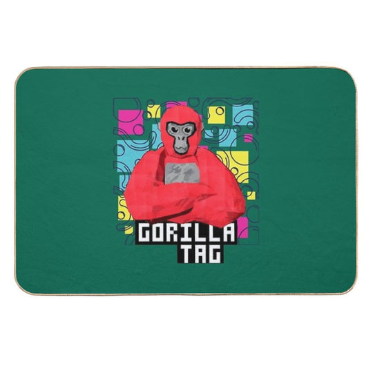 Gorilla Tag Cools Red 4  Pet-Safe Bath Mat