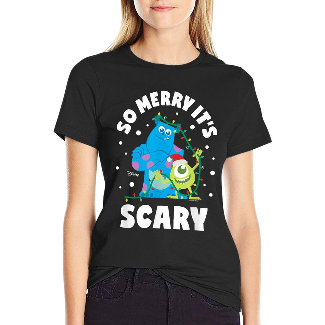 Monsters Inc - So Merry Its Scary  Easy-care T-Shirt