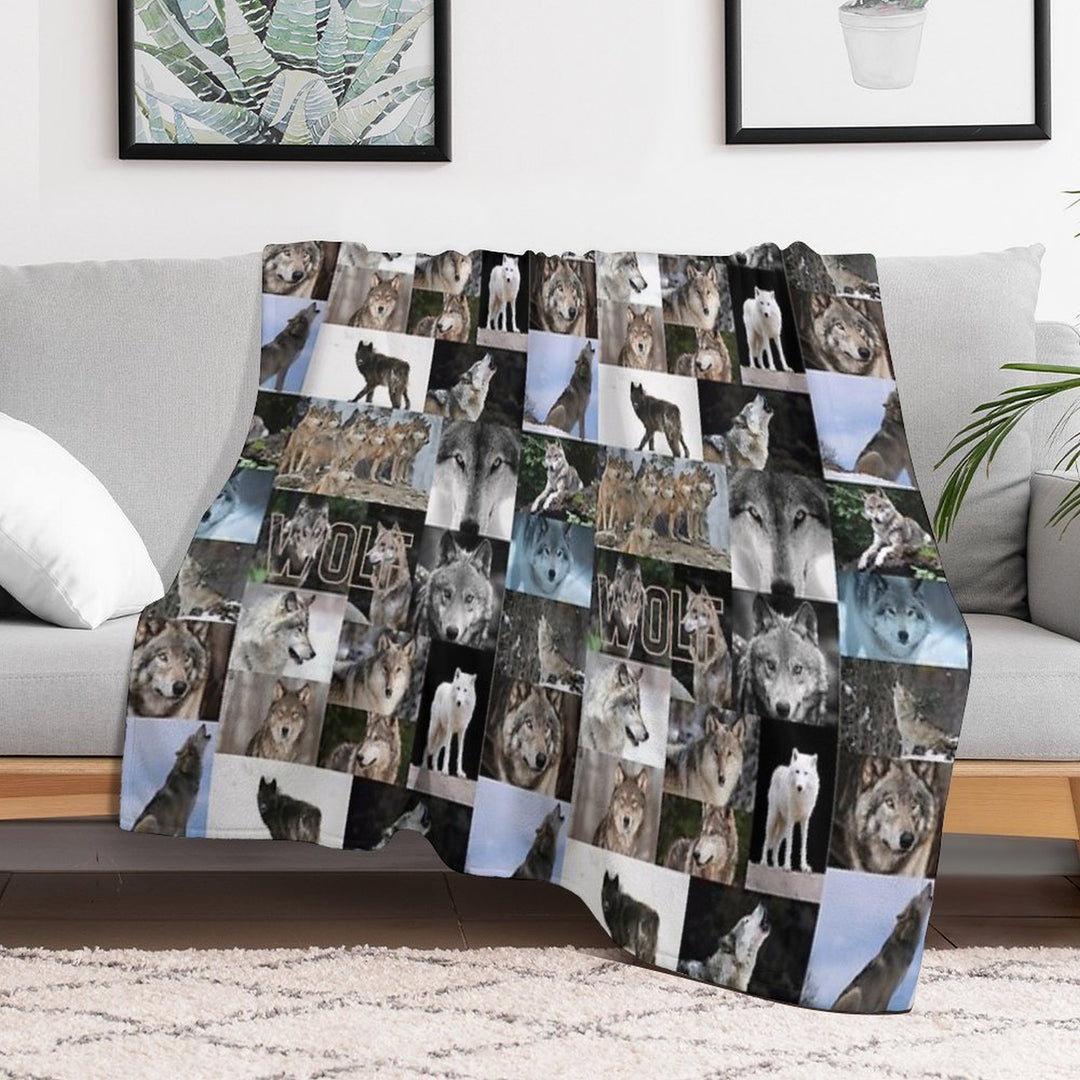 Worrisome Wolves Gift-ready Throw Blanket