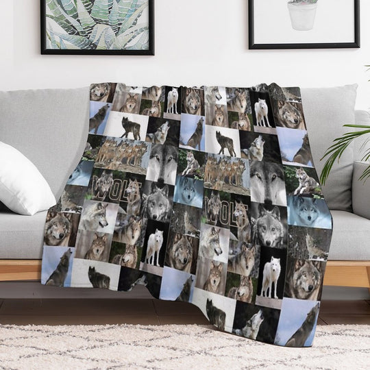 Worrisome Wolves Gift-ready Throw Blanket