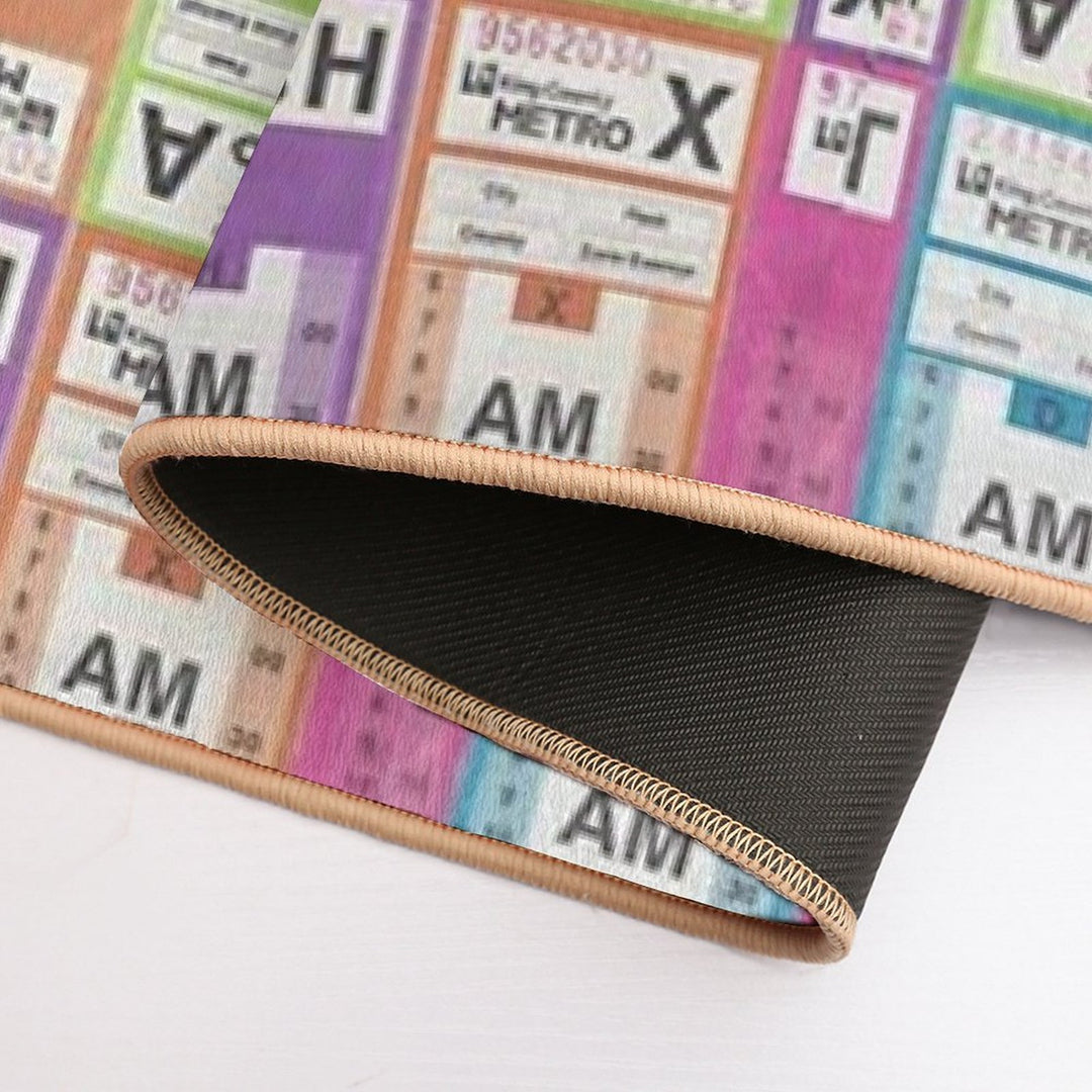 Seattle Metro Transfer Slip Collage  Multi-Purpose Bath Mat