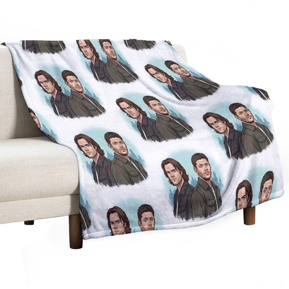 Supernatural - Brothers Sustainable Throw Blanket