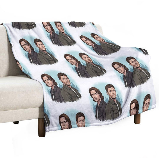 Supernatural - Brothers Sustainable Throw Blanket