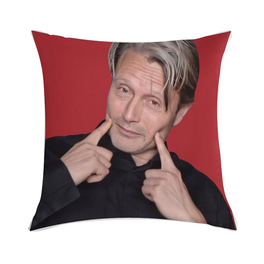 Mads Mikkelsen Soft Style Accent Throw Pillow